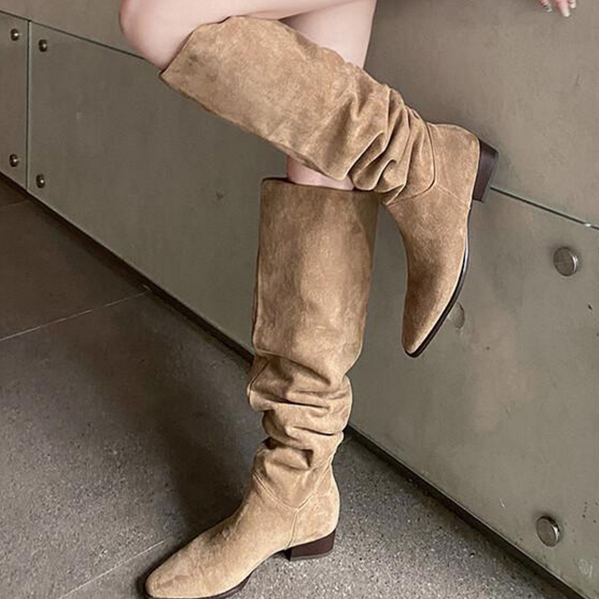 レディースニーハイブーツ 2026年春秋シーズン 厚底ヒール - Knee High Sock Women のレビューと価格
