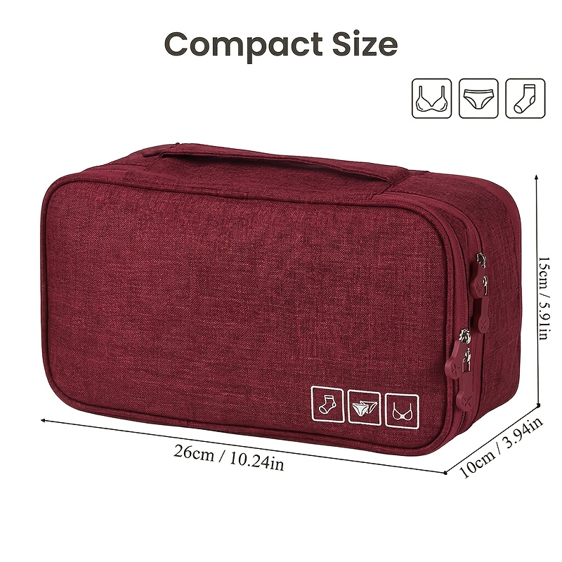 1個入り、持ち運び可能な折りたたみ式旅行用下着収納バッグ。軽 - Sock Organizer Tray のレビューと価格