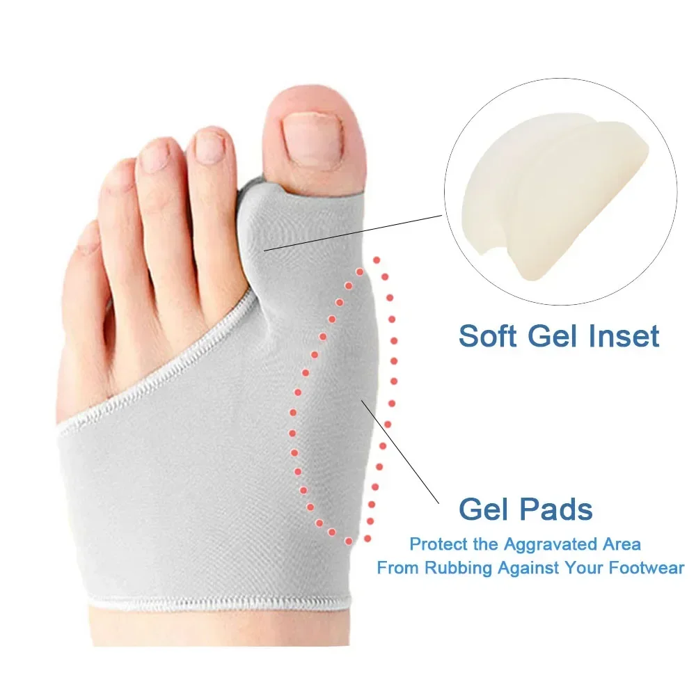 1/2 ペアつま先セパレーター外反母趾バニオンコレクター装具 - Ankle Brace Sock のレビューと価格