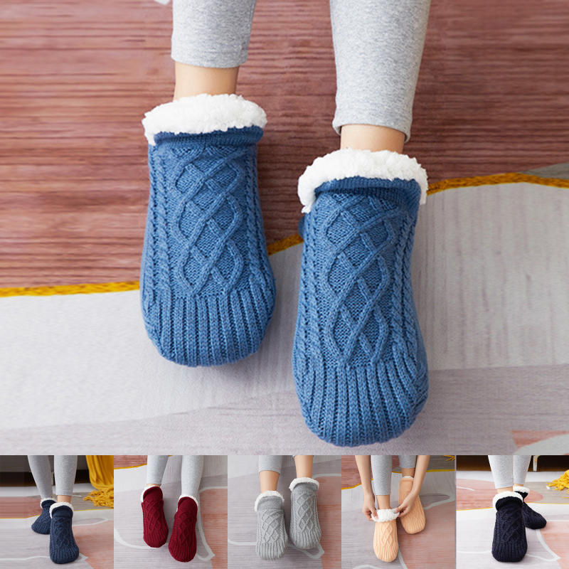 男性女性用サーマルスリッパソックス冬暖かいショート厚手滑り止 - Thermal Sock Winter のレビューと価格